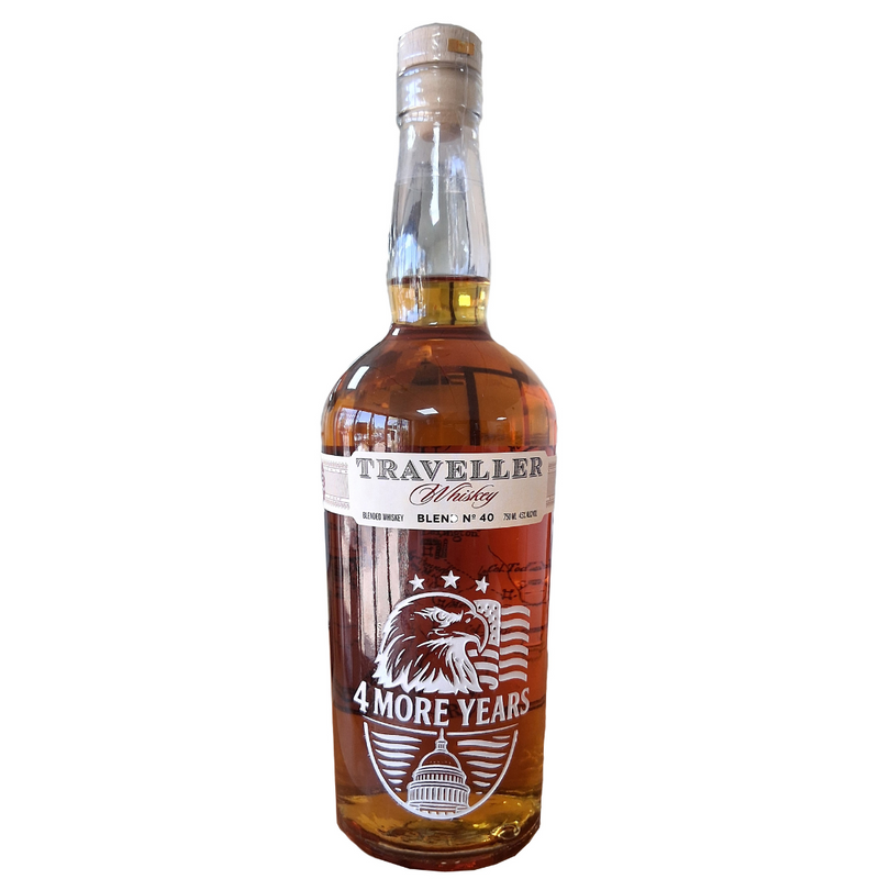 Load image into Gallery viewer, Traveller Whiskey 4 More Years Limited Edition Etched Bottle

