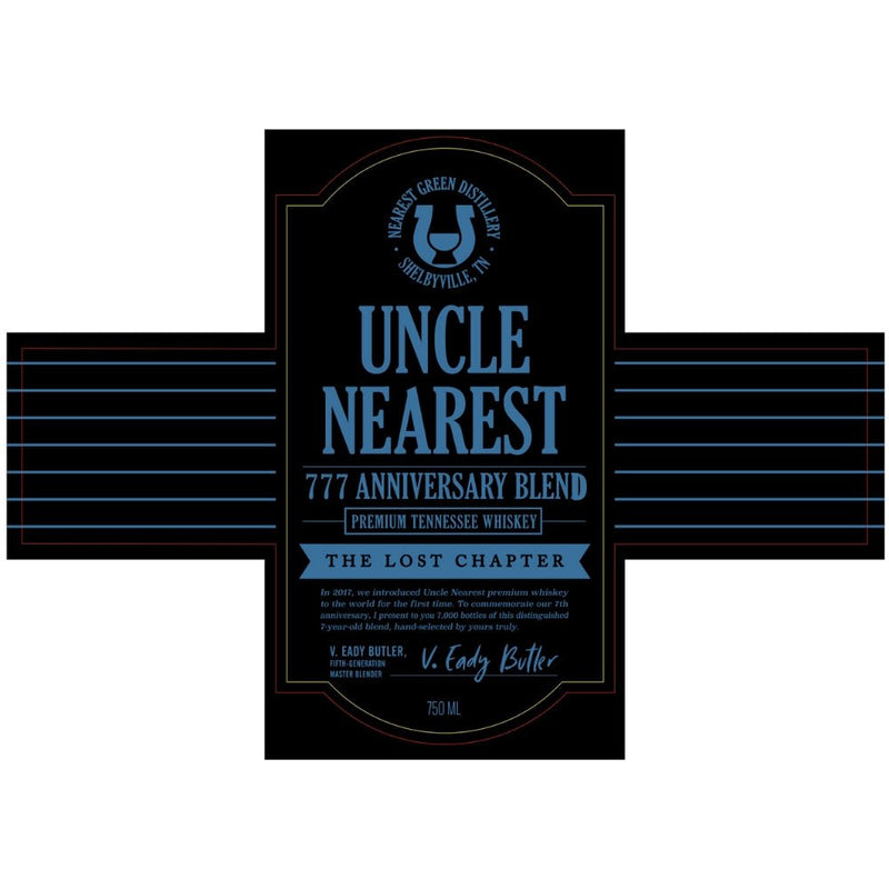 Load image into Gallery viewer, Uncle Nearest 777 Anniversary Blend The Lost Chapter - Main Street Liquor
