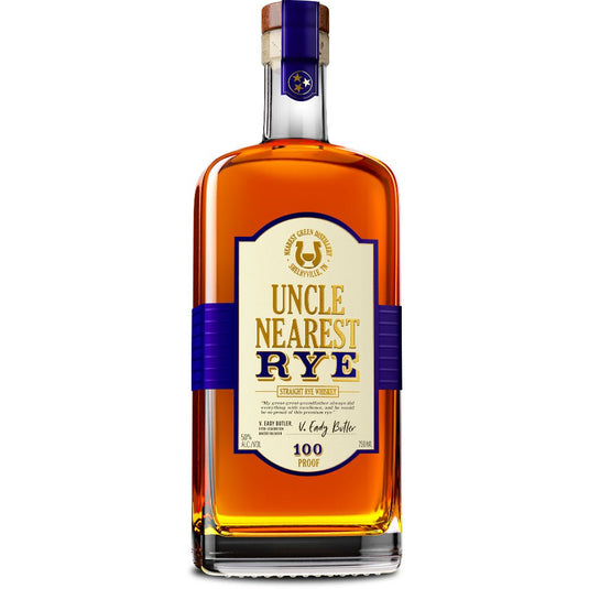 Uncle Nearest Straight Rye 100 Proof - Main Street Liquor