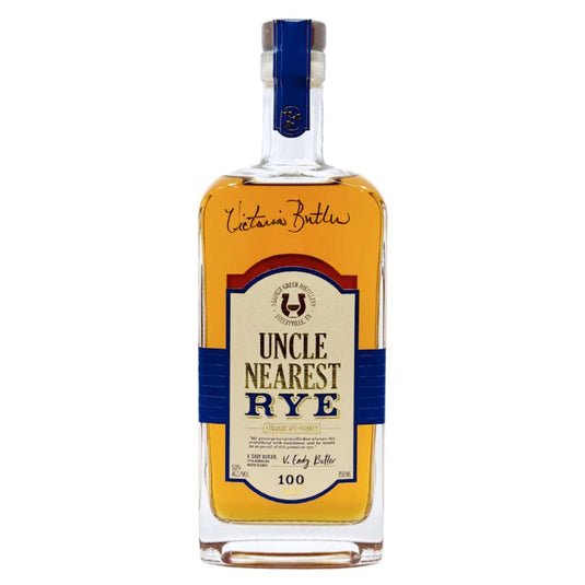 Uncle Nearest Straight Rye Whiskey Signed by Victoria Eady Butler - Main Street Liquor