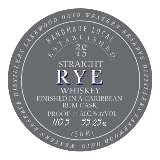 Western Reserve Cask Series Straight Rye Finished in a Caribbean Cask - Main Street Liquor