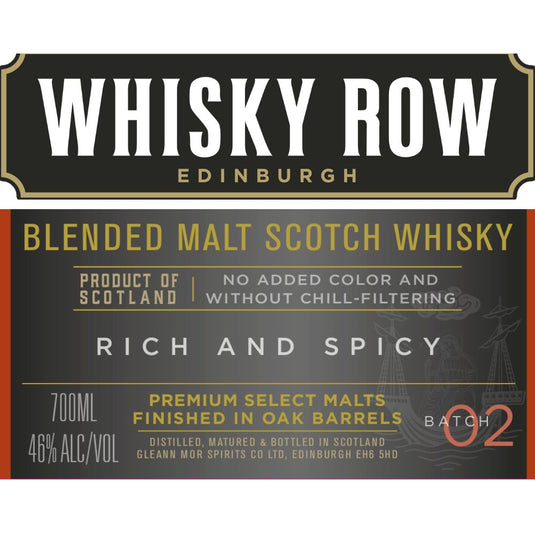 Whisky Row Rich and Spicy Batch 02 - Main Street Liquor