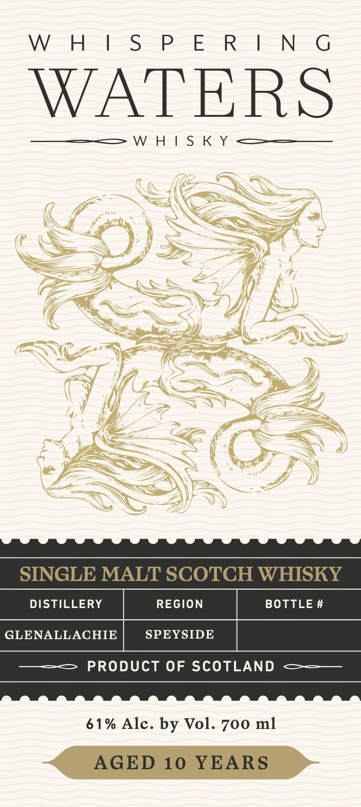 Load image into Gallery viewer, Whispering Waters Glenallachie 10 Year Old Single Malt Scotch Whisky 700ml - Main Street Liquor
