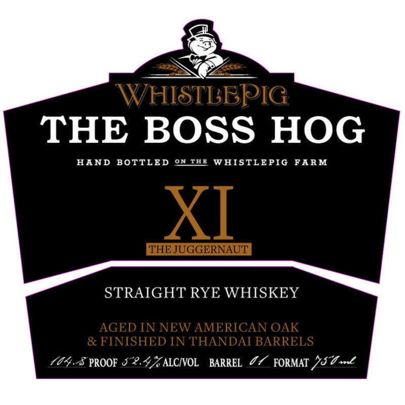 Load image into Gallery viewer, Whistle Pig The Boss Hog XI The Juggernaut Straight Rye - Main Street Liquor
