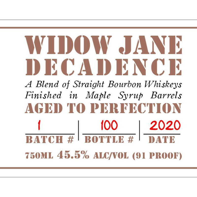 Load image into Gallery viewer, Widow Jane Decadence - Main Street Liquor
