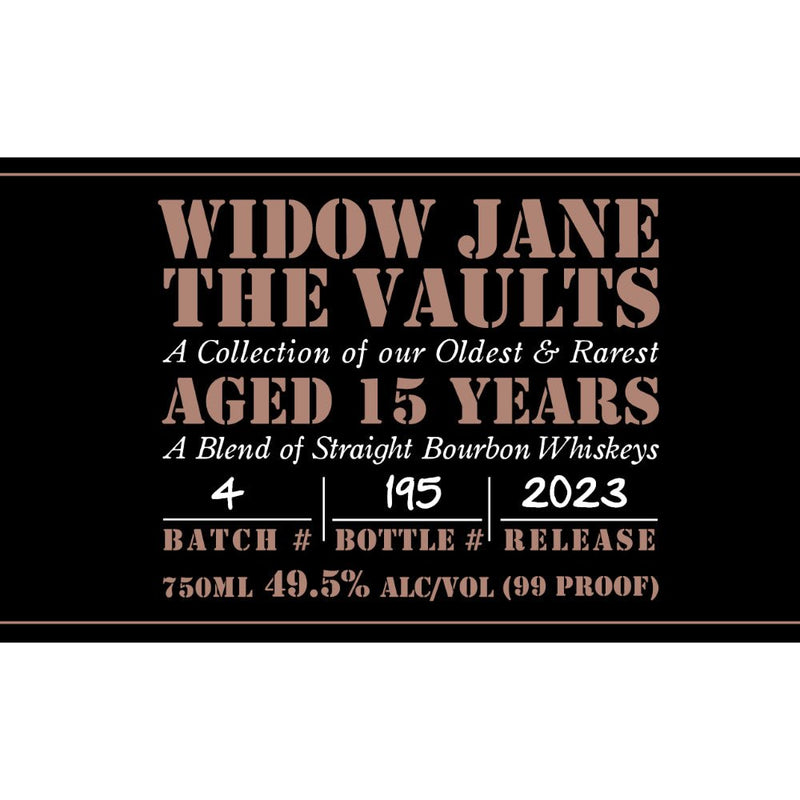Load image into Gallery viewer, Widow Jane The Vaults 15 Year Old 2023 Release - Main Street Liquor
