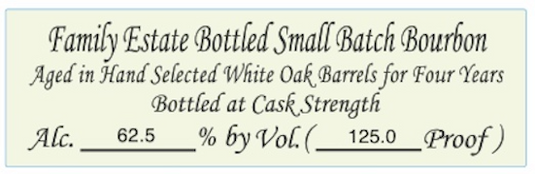 Willett Family Estate Small Batch Bourbon 4 Year Cask Strength 750ml