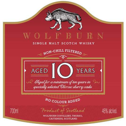 Wolfburn 10 Year Old Oloroso Sherry Cask Single Malt Scotch 2023 Release - Main Street Liquor
