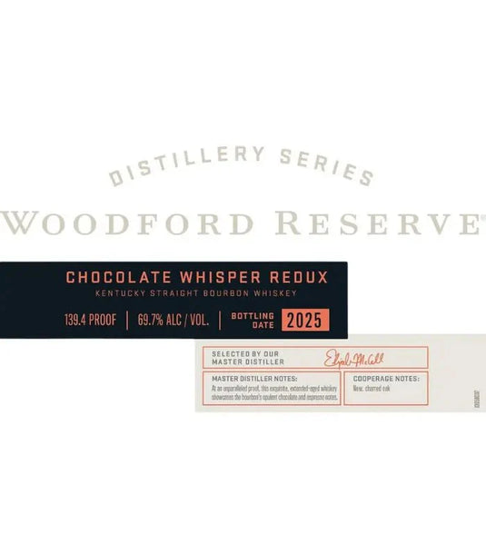 Woodford Reserve Chocolate Whisper Redux Bourbon 750mL - Main Street Liquor