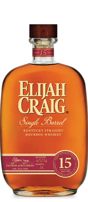 Elijah Craig 15 Year Old Single Barrel Kentucky Straight Bourbon Whiskey - Main Street Liquor