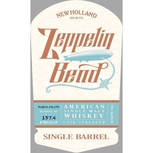 Zeppelin Bend Single Barrel Cask Strength American Single Malt - Main Street Liquor